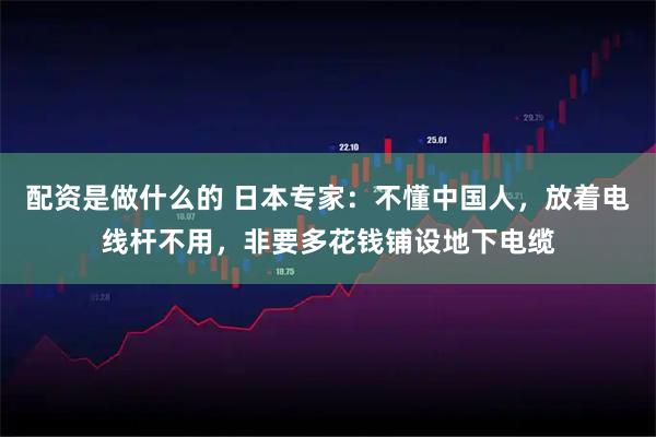 配资是做什么的 日本专家：不懂中国人，放着电线杆不用，非要多花钱铺设地下电缆