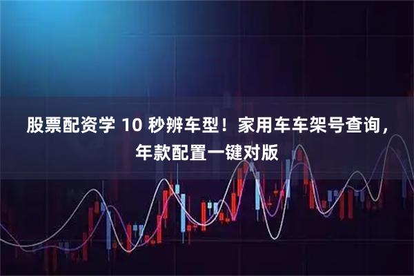 股票配资学 10 秒辨车型！家用车车架号查询，年款配置一键对版