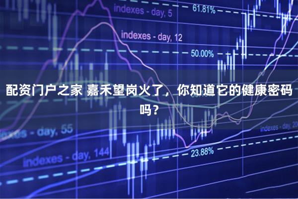 配资门户之家 嘉禾望岗火了，你知道它的健康密码吗？