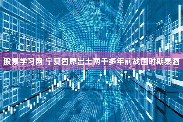 股票学习网 宁夏固原出土两千多年前战国时期秦酒